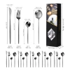 Cross-border Amazon Portuguese stainless steel knife, fork and spoon 24-piece set for 6 people steak knife, fork and spoon tableware set Application Scenario